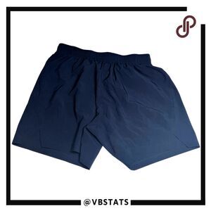 Athlio Men's Elastic Waist 4" Inseam Drawstring Running Shorts Blue Size XS